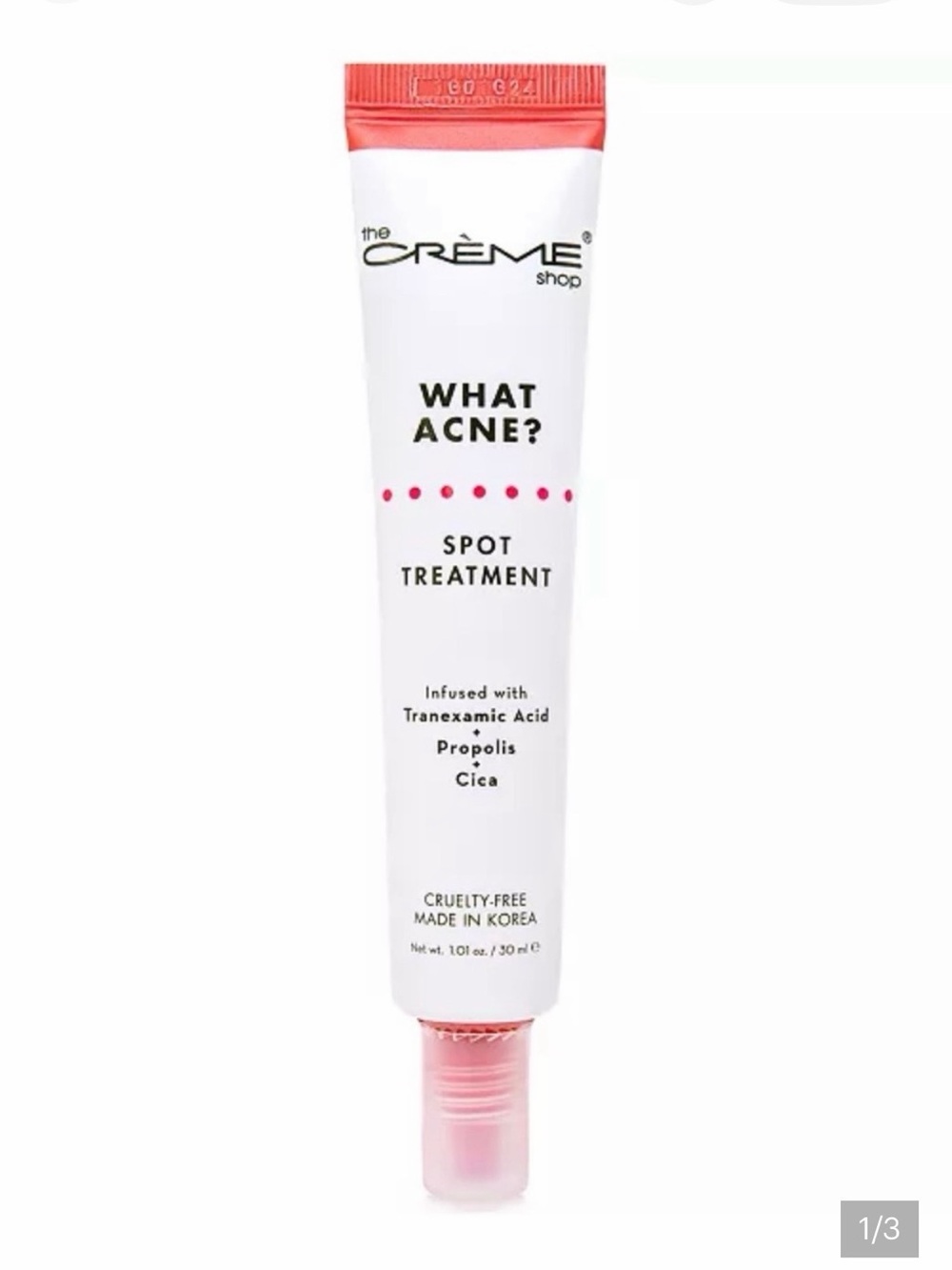 The Crème Shop What Acne? Spot Treatment – Pink/White